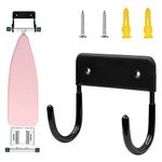 Alpinista Ironing Board Hanger Iron Board Wall Mount for Laundry Rooms, Black