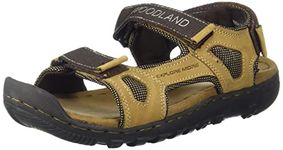 Woodland Men's Camel Leather Sandal-8 UK (42 EU) Camel (OGDC 3706120)