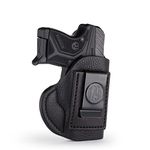 1791 GUNLEATHER Ruger LCP & SR22 Premium Leather Holster - Super Soft & Comfortable IWB CCW Holster - Right Handed Leather Gun Holster - Fits Ruger LCP, SR22, Walther PPK & Kahr CW380 (SCH-1)