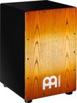 Meinl Percussion Headliner Cajon Instrument - Compact Drum Box with 2 Snare Wires - Playing Surface Orange (MCAJ100BK-SAF)