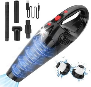 Tgeserwe Handheld Vacuum Cleaner, Powerful Suction Car Vacuum Cleaner, Rechargeable Hand Held Hoovers Cordless for Home Car Pet Hair Office