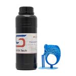 Siraya Tech Cast 3D Printing Castable Resin Easier to Burn and Print Smooth Surface High Definition 405nm UV Curing Resin for Thicker Designs and Metal Parts (True Blue, 500g)