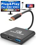 Switch 2 Dock for Nintendo Switch 2,Plug&Play for V22+, Portable TV Travel Docking Station,Steam Deck Dock USB C to HDMI Hub Charger Laptop Docking with USB A 3.2/4K HDMI/PD 100W.