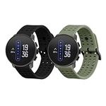 kwmobile Straps Compatible with Suunto 9 Peak Pro/ 9 peak / 5 peak/Vertical Straps - 2x Replacement Silicone Watch Bands