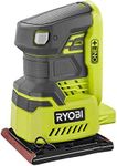 Ryobi P440 One+ 18V Lithium Ion 12,000 RPM 1/4 Sheet Palm Sander w/ Onboard Dust Bag and Included Sanding Pads (Battery Not Included, Power Tool Only)