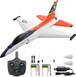 DEERC F-16 Style RC Airplane (X-62A Vista), 4-Channel Remote Control Jet with 6-axis Gyro Stabilizer EPP RTF Hobby Glider Aircraft Plane Easy to Fly for Adults Boys