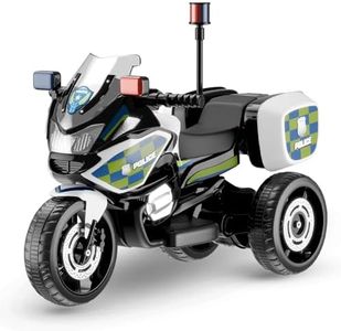 Lifelong Cuppy Electric Ride on Police Bike for 3+ Years Baby Kids with Siren | Electric Vehicle Bike |Rechargeable Battery Operated Tricycle with Front & Rear Lights & Horn for Boys, Girls (LLEV27)