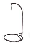 Bright Furniture Garden Iron Outdoor/Indoor Swing/Jhoola/hammocks Brown Stand, Standard, Black (Stand Only) (Black)