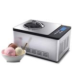 Whynter ICM-200LS Automatic Ice Cream Maker 2 Quart Capacity Stainless Steel, Built-in Compressor, no pre-Freezing, LCD Digital Display, Timer