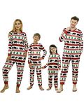 Linnhoy Family Christmas Pajamas Set,Matching Christmas Family Pajamas for Women/Men/Kids,One-Piece Christmas Pyjamas Set