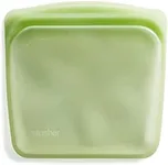 Stasher Platinum Silicone Food Grade Reusable Storage Bag, Green (Sandwich) | Reduce Single-Use Plastic | Cook, Store, Sous Vide, or Freeze | Leakproof, Dishwasher-Safe, Eco-friendly | 28 Oz