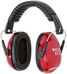 Allen Company Standard Ruger Shooting Earmuffs, Red and Black