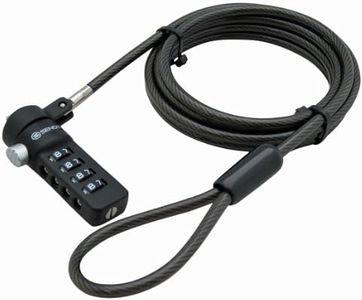 Sendt Black Notebook/Laptop Combination Lock Security Cable