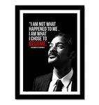 Good Hope Acrylic Glass Will Smith Framed Poster Multicolor For Room & Office (10 Inch X 13 Inch, Framed)