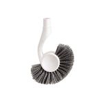 simplehuman Replacement Toilet Brush Head, Easy Screw On, Stiff Outer Bristles, White Plastic