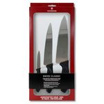 Victorinox Swiss Army Classic 3-Piece Chef's Set - 3-Inch, Black (6.7000.3US1)