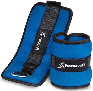 ProsourceFit Ankle/Wrist and Arm/Leg Weights Set of 2, Adjustable Strap 1 lb-5 lb, Adjustable Weight 15 lb, 10 lb, 7 lb for Men and Women