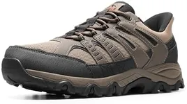 NORTIV 8 Men's Slip on Hiking Shoes Lightweight Trekking Camping Walking Outdoor Shoes,Size 8.5,Brown,SNHS245M