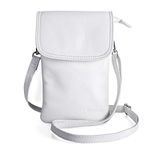 Befen White Shoulder Summer Bags Cell Phone Purse, Small Travel Crossbody Purses Leather Bag for Women