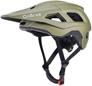 Mountain Bike Helmet with Visor-OnBros Bike Helmets for Men and Women, Helmets for Adults to Youth Bicycle Helmet Road Bike Helmet Safe and Comfortable