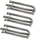 Folocy 19.125” Stainless Steel Grill Burner Pipe Tube BBQ Gas Grill Replacement Parts for DCS 27DBQR, DCS 30 BGB30-BQR, DCS 36 BGA36-BQARN, DCS 48 BGA48-BQRL, Brinkmann Charmglow 810-8905-S 810-8907-S