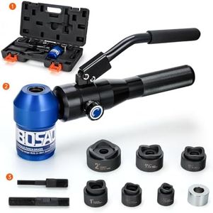 IBOSAD Hydraulic Knockout Hole Punch Driver Kit 1/2 to 2 inch Electrical Conduit Hole Cutter Set KO Tool Kit Metal Sheet Puncher
