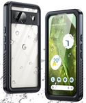 ANTSHARE for Google Pixel 8a Case, IP68 Waterproof Pixel 8a Case with [Built-in Screen/Camera Protector], Full Body Sealed Protective Front and Back Cover for Pixel 8A 6.1" (Black)