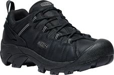 KEEN Men's Targhee 2 Low Height Waterproof Hiking Shoes, Black/Black, 10.5