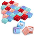 Tesorrio 24 Pcs Ring Boxes in Bulk,