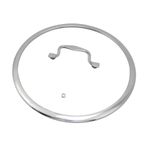 HEVSTIL 12 Inch Tempered Glass Lid Pan Lid for Frying Pan Glass Lid with Stainless Steel Handle Pan Lid Glass Vented Skillet Cover for Frying Pan Lodge Cast Iron Skillet