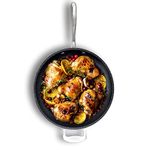 Granitestone Stoneware Aluminum Family Pan 14" Non-Stick, No-warp, Mineral-enforced Frying Pans with"Stay-Cool" Handles PFOA-Free As Seen on TV