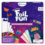 Skillmatics Art & Craft Activity-Foil Fun Card Making Set, No Mess Art for Kids, Craft Kits & Supplies, DIY Creative Activity, Gifts for Girls & Boys Ages 4, 5, 6, 7, 8, 9, Travel Toys - Multicolor