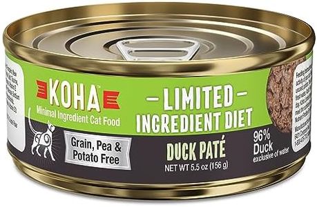 KOHA Limited Ingredient Diet Duck Pate for Cats - Single Meat Wet Cat Food for Sensitive Stomachs - Pate Cat Food with No Fillers - 5.5oz Pack of 24