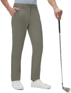 Mens Golf Pants Quick Dry Stretch Dress Work Pants 30"/32"/34" Casual Comfy Lightweight Trousers 5 Pockets