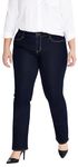 Levi's Women's Plus Size 314 Shaping Straight Jeans, Dark Indigo - Flat Finish, 16 M