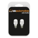 Tek Automotive 955 W16W Bulb, Brake Light Bulbs, Reverse Light Bulb, Tail, Indicator, Fog, High Level Brake Light, 921B 12V 16W W2.1x9.5D Capless - Twin Pack