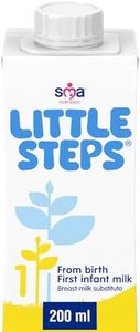 Little Steps by SMA First Infant Baby Milk from birth Ready-to-use milk 200ml (Pack of 12)