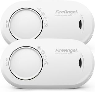 FireAngel Carbon Monoxide Detector 2-Pack – 10-Year Sealed Battery, Portable CO Alarm, White