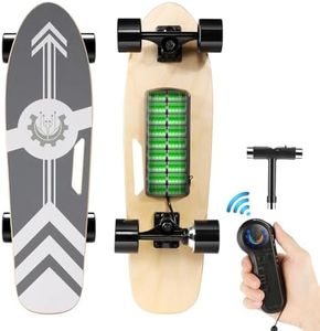 Caroma Electric Skateboard with Remote, 350W Electric Longboard for Adults Teens, 12.4MPH Top Speed, 8 Miles Range, 3 Speed Gears Skateboard for Beginners and Experts, Load up to 220lbs