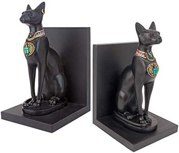 Design Toscano Set of 2 Bastet Cat Goddess Bookends Bookends, 1 Piece