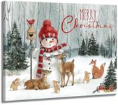 Snowman Christmas Pictures Wall Dec