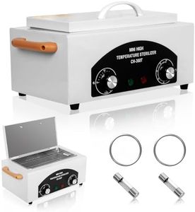 Geisofu Autoclave Cleaner Machine 2L 110V/300W High Temperature Metal Cleaning Machine Box with Adjustable Temperature & Time Professional Dry Heat Cabinet Nail Tool Cleaner for Lab Home Salon