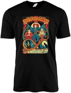 Sanderson Sisters Hocus Pocus - Camiseta negra - Hechizo de bruja de Halloween, vela de llama negra, gato Binx, retro, vintage, clásico, película de los años 90, regalo de cine, Black Prime, 9-11 Años