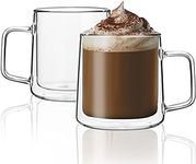 CNGLASS 15.2oz(450ml) Glass Coffee 