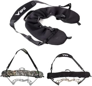 FENJANER Compound Bow Case - Black Neoprene - Shoulder Strap - Fits 20-30 Inch Axle to Axle - Protects Strings, Cables and Cams