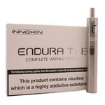 Innokin Endura T18E Vape Pen Kit (Silver) 1000mAh Battery, Prism T18E Atomizer, Easy-to-Use Starter Kit for Beginners - Electronic Cigarette with Optimal Performance and Reliability No Nicotine