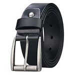 maikun Mens Leather Belts 34-36inch, Mens Belts Leather For Jeans Trousers,Golf Belts,Leather Work Belt Designer Belts Length 1100mm