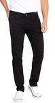 WULFUL Men's Slim Fit Skinny Stretch Comfy Denim Jeans Pants Black