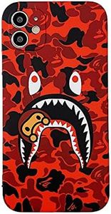 Hoolcase for iPhone 11 Soft Case for Shark Face/Shark Teeth Fans Girls Kids Boys, Cartoon Cute Fun Funny Shockproof TPU Protective Non-Slip 6.1 Inch Case for iPhone 11 (H-YU)