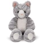 Vermont Teddy Bear Stuffed Kitten - Oh So Soft Kitty Cat Stuffed Animal, Plush Toy, Gray, 18 Inch